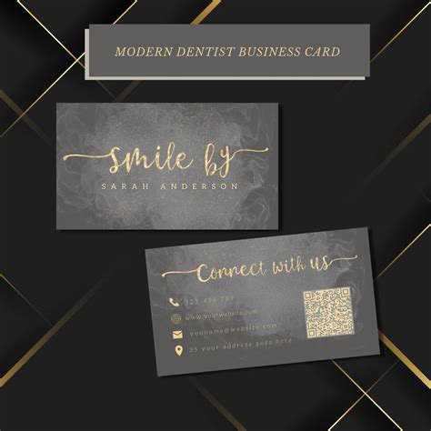 custom dental business cards.